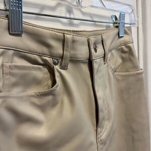 H&M Pleather Pants (Fleece Lined), size 0